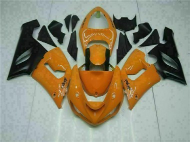 2005-2006 Orange Kawasaki ZX6R Motorrad Verkleidung