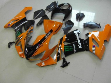 2005-2006 Orange Monster Kawasaki ZX6R Motorrad Verkleidung