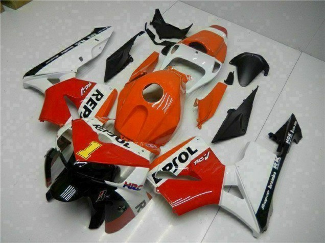 2005-2006 Orange Repsol Honda CBR600RR Motorrad Verkleidung 2005-2006 Orange Repsol Honda CBR600RR Motorrad Verkleidung