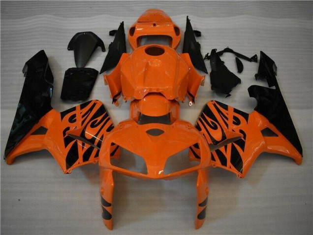 2005-2006 Orange Schwarz Honda CBR600RR Motorrad Verkleidung & Plastik 2005-2006 Orange Schwarz Honda CBR600RR Motorrad Verkleidung & Plastik