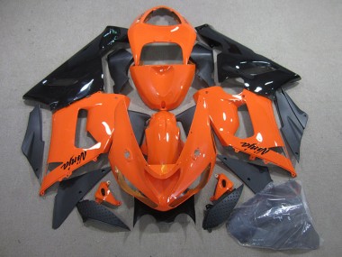 2005-2006 Orange Schwarz Ninja Kawasaki ZX6R Motorrad Verkleidung