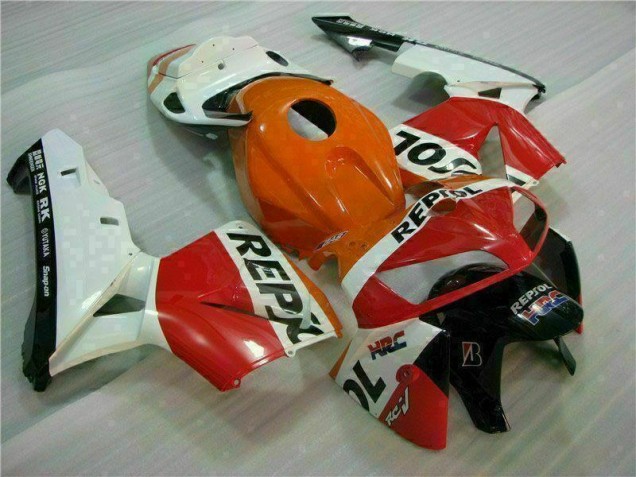2005-2006 Orange Schwarz Repsol Honda CBR600RR Motorrad Verkleidung 2005-2006 Orange Schwarz Repsol Honda CBR600RR Motorrad Verkleidung