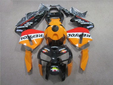 2005-2006 Orange Schwarz Repsol Honda CBR600RR Motorrad Verkleidungen