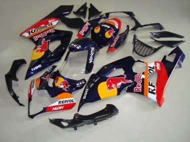 2005-2006 Rot Bull Repsol Suzuki GSXR 1000 Motorrad Verkleidung