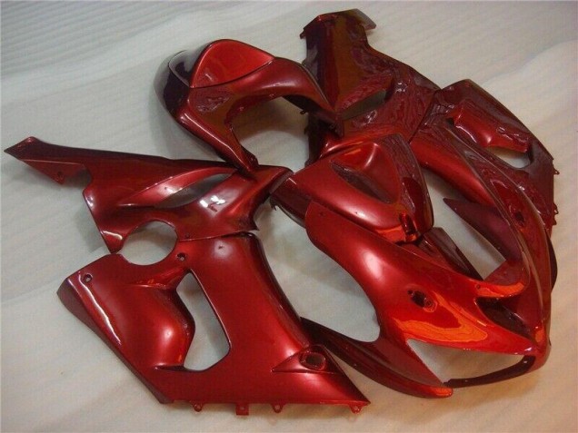 2005-2006 Rot Kawasaki ZX6R Motorrad Verkleidung 2005-2006 Rot Kawasaki ZX6R Motorrad Verkleidung