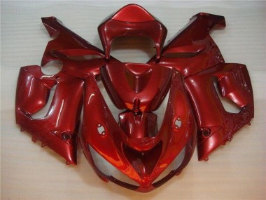 2005-2006 Rot Kawasaki ZX6R Motorrad Verkleidung