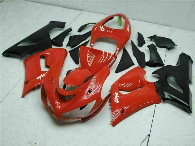 2005-2006 Rot Kawasaki ZX6R Motorrad Verkleidungen 2005-2006 Rot Kawasaki ZX6R Motorrad Verkleidungen