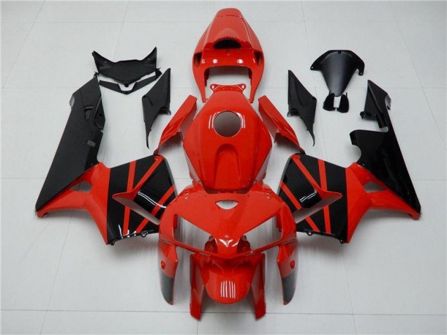 2005-2006 Rot Schwarz Honda CBR600RR Motorrad Vollverkleidung 2005-2006 Rot Schwarz Honda CBR600RR Motorrad Vollverkleidung
