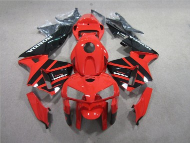 2005-2006 Rot Schwarz Honda CBR600RR Motorrad Vollverkleidung & Plastik
