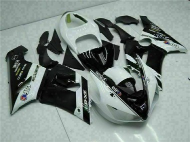 2005-2006 Rot Schwarz Kawasaki ZX6R Motorrad Verkleidungen