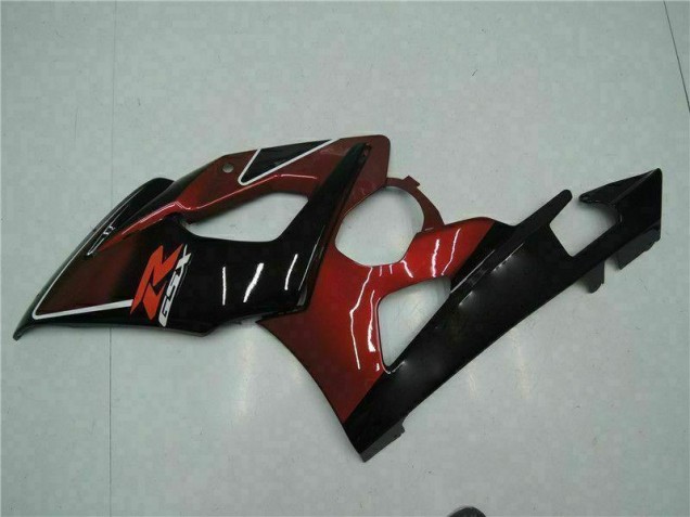 2005-2006 Rot Schwarz Suzuki GSXR 1000 Motorrad Verkleidung Komplett Sets 2005-2006 Rot Schwarz Suzuki GSXR 1000 Motorrad Verkleidung Komplett Sets
