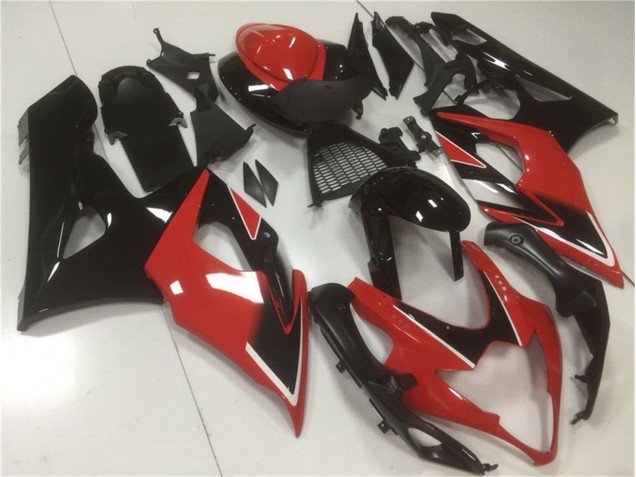 2005-2006 Rot Schwarz Suzuki GSXR 1000 Motorrad Vollverkleidung 2005-2006 Rot Schwarz Suzuki GSXR 1000 Motorrad Vollverkleidung