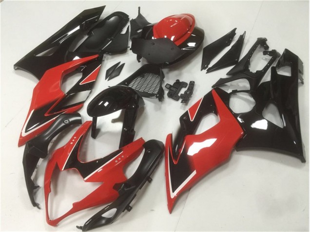 2005-2006 Rot Schwarz Suzuki GSXR 1000 Motorrad Vollverkleidung 2005-2006 Rot Schwarz Suzuki GSXR 1000 Motorrad Vollverkleidung