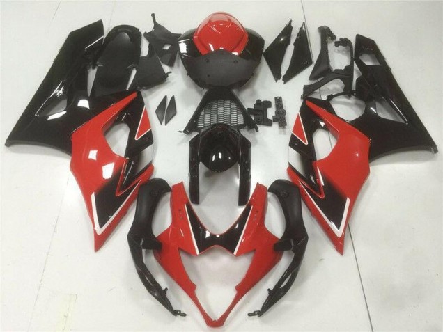 2005-2006 Rot Schwarz Suzuki GSXR 1000 Motorrad Vollverkleidung 2005-2006 Rot Schwarz Suzuki GSXR 1000 Motorrad Vollverkleidung