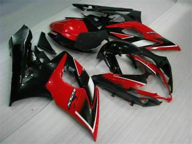 2005-2006 Rot Schwarz Suzuki GSXR 1000 Motorrad Vollverkleidung & Plastik 2005-2006 Rot Schwarz Suzuki GSXR 1000 Motorrad Vollverkleidung & Plastik
