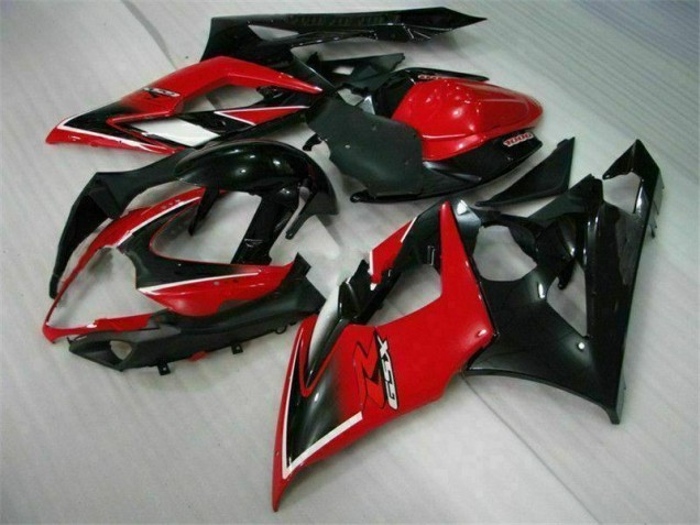 2005-2006 Rot Schwarz Suzuki GSXR 1000 Motorrad Vollverkleidung & Plastik 2005-2006 Rot Schwarz Suzuki GSXR 1000 Motorrad Vollverkleidung & Plastik