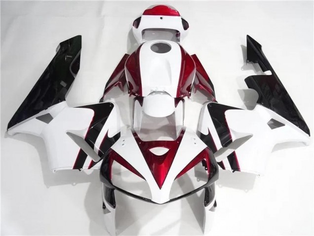 2005-2006 Rot Weiß Schwarz Honda CBR600RR Motorrad Verkleidung 2005-2006 Rot Weiß Schwarz Honda CBR600RR Motorrad Verkleidung