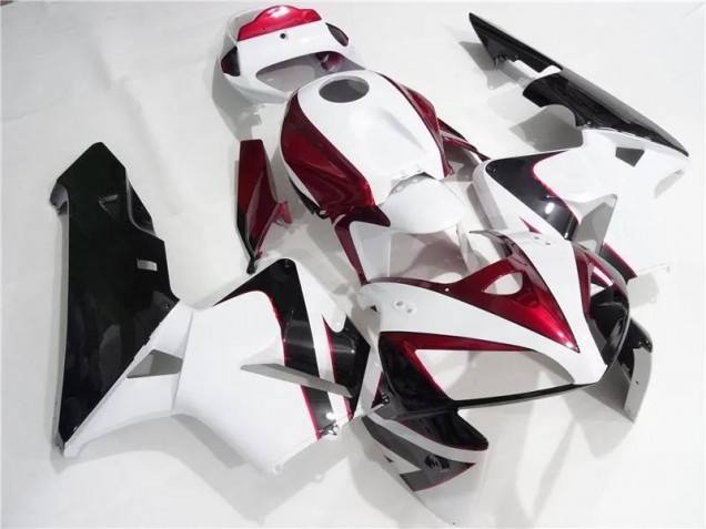 2005-2006 Rot Weiß Schwarz Honda CBR600RR Motorrad Verkleidung 2005-2006 Rot Weiß Schwarz Honda CBR600RR Motorrad Verkleidung