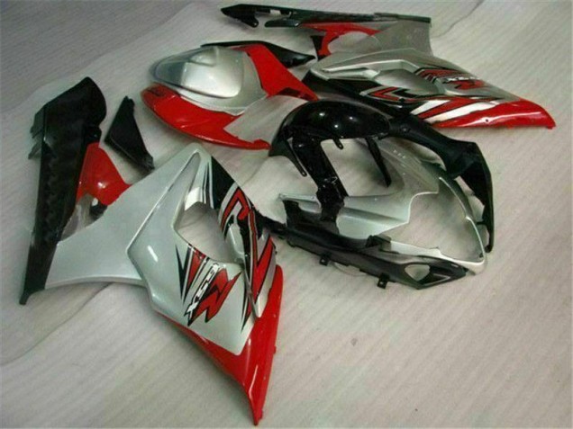 2005-2006 Rot Weiß Suzuki GSXR 1000 Motorrad Vollverkleidung 2005-2006 Rot Weiß Suzuki GSXR 1000 Motorrad Vollverkleidung