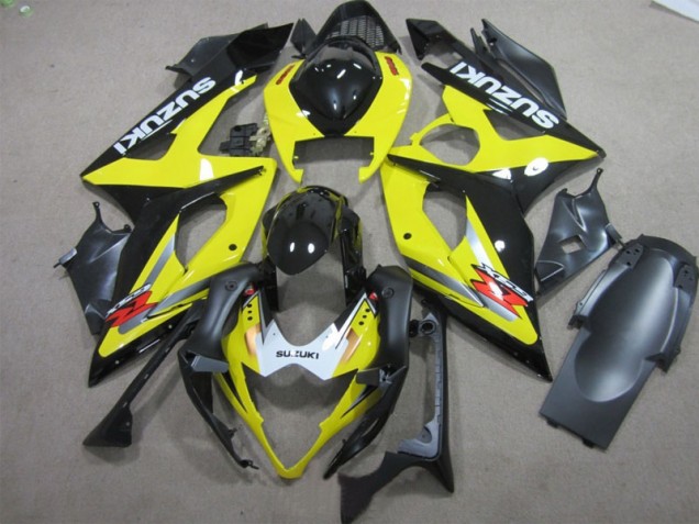 2005-2006 Schwarz Gelb Suzuki GSXR 1000 Motorrad Verkleidung 2005-2006 Schwarz Gelb Suzuki GSXR 1000 Motorrad Verkleidung