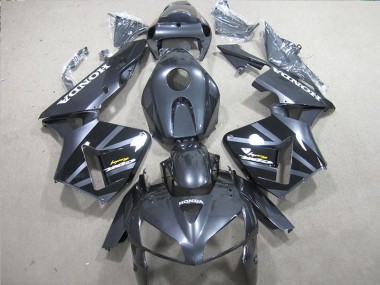 2005-2006 Schwarz Honda CBR600RR Motorrad Vollverkleidung & Plastik
