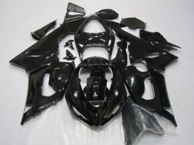 2005-2006 Schwarz Kawasaki ZX6R Motorrad Verkleidung