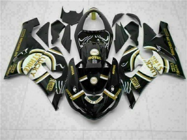 2005-2006 Schwarz Kawasaki ZX6R Motorrad Verkleidung & Plastik