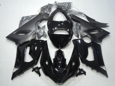 2005-2006 Schwarz Kawasaki ZX6R Motorrad Verkleidungen