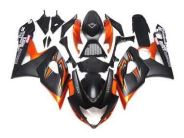 2005-2006 Schwarz Orange Suzuki GSXR 1000 Motorrad Verkleidung