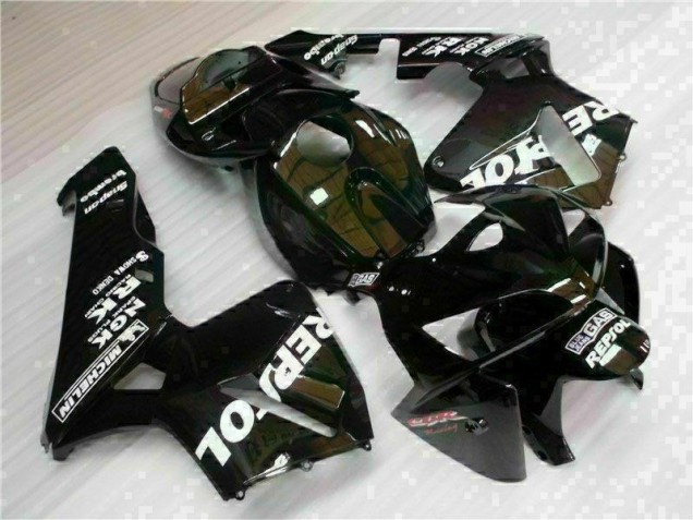 2005-2006 Schwarz Repsol Honda CBR600RR Motorrad Verkleidungen 2005-2006 Schwarz Repsol Honda CBR600RR Motorrad Verkleidungen