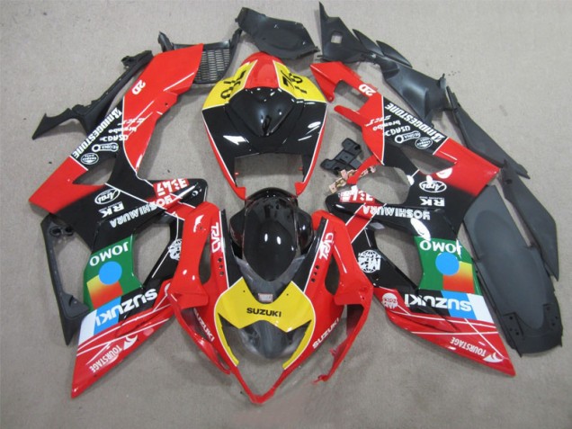 2005-2006 Schwarz Rot Gelb Suzuki GSXR 1000 Motorrad Verkleidung 2005-2006 Schwarz Rot Gelb Suzuki GSXR 1000 Motorrad Verkleidung