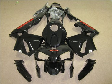 2005-2006 Schwarz Rot Honda CBR600RR Motorrad Verkleidung