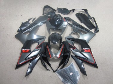2005-2006 Schwarz Rot Suzuki GSXR 1000 Motorrad Verkleidungen