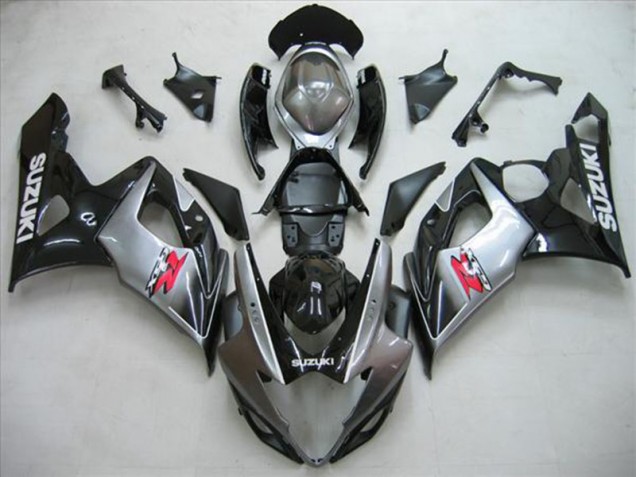 2005-2006 Schwarz Silber Grau Suzuki GSXR 1000 Motorrad Verkleidung 2005-2006 Schwarz Silber Grau Suzuki GSXR 1000 Motorrad Verkleidung