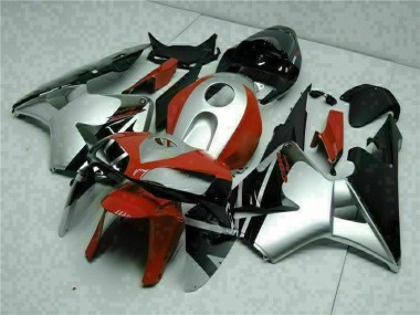 2005-2006 Schwarz Silber Rot Honda CBR600RR Motorrad Verkleidung