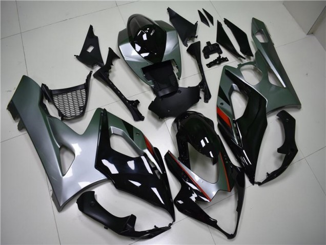 2005-2006 Schwarz Silber Suzuki GSXR 1000 Motorrad Verkleidung 2005-2006 Schwarz Silber Suzuki GSXR 1000 Motorrad Verkleidung