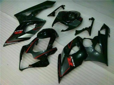 2005-2006 Schwarz Suzuki GSXR 1000 Motorrad Vollverkleidung