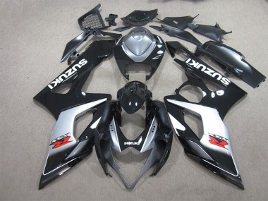 2005-2006 Schwarz Weiß Aufkleber Suzuki GSXR 1000 Motorrad Verkleidung