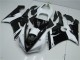 2005-2006 Schwarz Weiß Kawasaki ZX6R Motorrad Verkleidung 2005-2006 Schwarz Weiß Kawasaki ZX6R Motorrad Verkleidung
