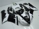 2005-2006 Schwarz Weiß Kawasaki ZX6R Motorrad Verkleidung 2005-2006 Schwarz Weiß Kawasaki ZX6R Motorrad Verkleidung
