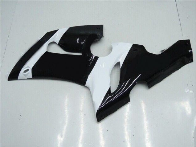 2005-2006 Schwarz Weiß Kawasaki ZX6R Motorrad Verkleidung 2005-2006 Schwarz Weiß Kawasaki ZX6R Motorrad Verkleidung