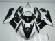 2005-2006 Schwarz Weiß Kawasaki ZX6R Motorrad Verkleidung 2005-2006 Schwarz Weiß Kawasaki ZX6R Motorrad Verkleidung