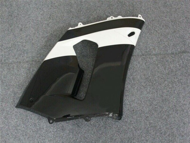 2005-2006 Schwarz Weiß Kawasaki ZX6R Motorrad Verkleidungen