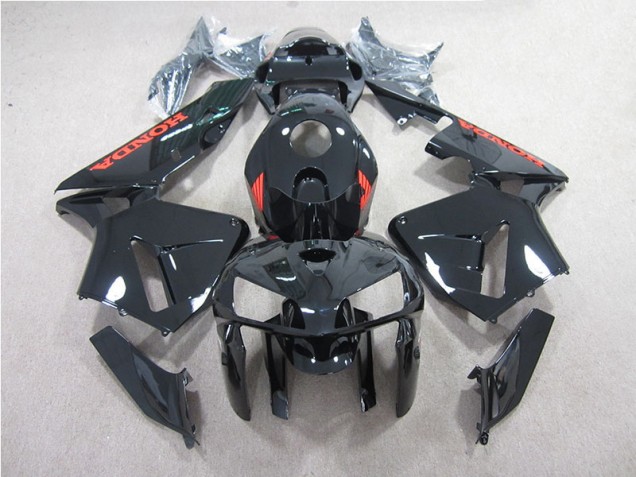 2005-2006 Schwarz mit Rot Honda CBR600RR Motorrad Verkleidung 2005-2006 Schwarz mit Rot Honda CBR600RR Motorrad Verkleidung