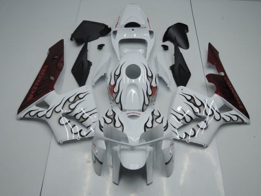 2005-2006 Schwarze Flamme Honda CBR600RR Motorrad Verkleidung