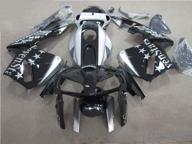 2005-2006 Schwarze SevenStars Honda CBR600RR Motorrad Verkleidung 2005-2006 Schwarze SevenStars Honda CBR600RR Motorrad Verkleidung
