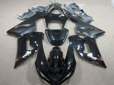 2005-2006 Schwarzer Ninja 636 Kawasaki ZX6R Motorrad Verkleidung