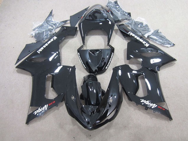 2005-2006 Schwarzer Ninja 636 Kawasaki ZX6R Motorrad Verkleidungen 2005-2006 Schwarzer Ninja 636 Kawasaki ZX6R Motorrad Verkleidungen