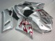 2005-2006 Silber Rot Flammen Kawasaki ZX6R Motorrad Verkleidung