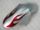 2005-2006 Silber Rot Flammen Kawasaki ZX6R Motorrad Verkleidung